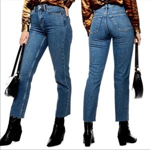 Topshop straight mom jeans